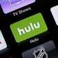 This June 24, 2015, file photo shows the Hulu Apple TV app icon in South Orange, N.J. (AP Photo/Dan Goodman, File)