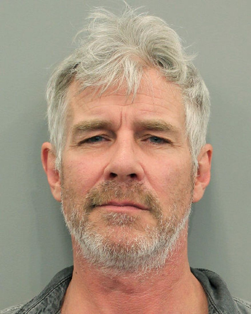 This undated photo provided by the Houston Police Department shows Timothy Williams. The actor and spokesman for the discount hotel website Trivago.com has been arrested in Texas on a misdemeanor driving while intoxicated charge. Court records show 52-year-old Williams was arrested Wednesday, April 10, 2019, in Houston and freed on $100 bond. (Houston Police Department via AP)