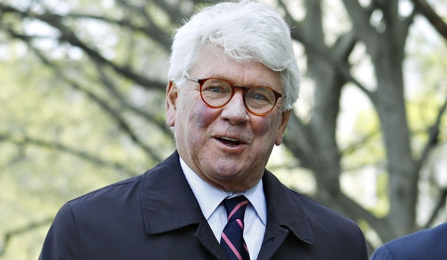 Greg Craig arrives ahead of his arraignment at federal court in Washington on Friday, April 12, 2019. (AP Photo/Jacquelyn Martin) ** FILE **