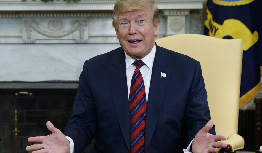 President Trump&#39;s re-election campaign tells AP it&#39;s raised $30 million in past 3 months, more than top 2 Democrats combined.  (AP Photo/Evan Vucci)