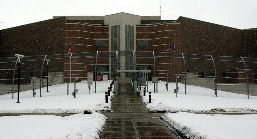 File- This Jan. 8, 2001. file photo shows the Ohio State Penitentiary (OSP) in Youngstown, Ohio. An inmate who stabbed four fellow prisoners and a guard in separate bloody attacks is on a hunger strike inside Ohio’s toughest prison, alleging mistreatment. Greg Reinke is housed at the state’s supermax prison in Youngstown. He says he’s being harassed by guards, denied proper recreation time and lives in a bare cell with no place to put his clothes. Sara French is a spokeswoman with the Department of Rehabilitation and Correction. She confirms Reinke has missed 14 meals as of Tuesday, April 16, 2019, meeting the agency’s definition of a hunger strike. French denied Reinke is being mistreated. (AP Photo/Tony Dejak, File)
