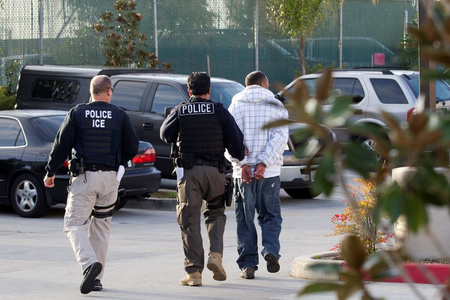 About 20 Democratic senators signed a letter this week demanding their leaders hold firm against President Trump's requests for more money for detention beds at the U.S. Immigration and Customs Enforcement and more wall money. (Associated Press)