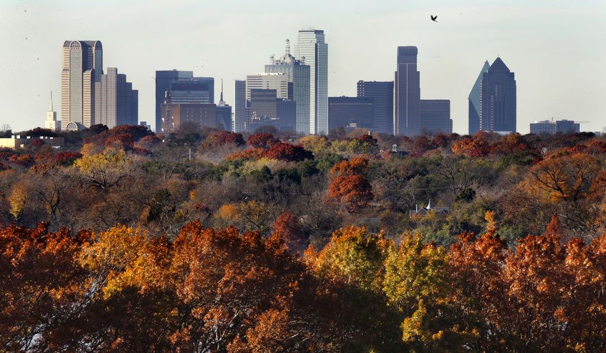New population estimates show that the Dallas-Fort Worth area led American cities in new residents from 2017 to 2018. (Associated Press/File)