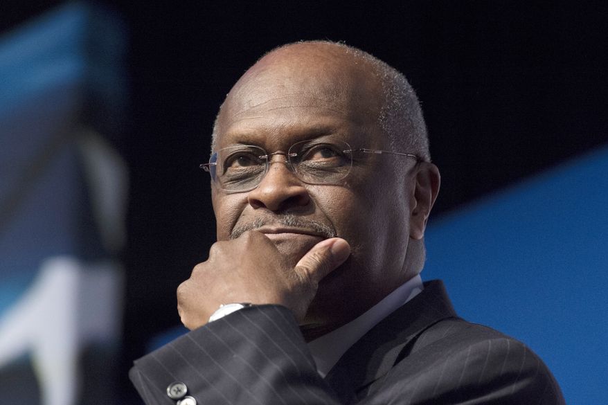 In this June 20, 2014, photo, Herman Cain, CEO, The New Voice, speaks during Faith and Freedom Coalition&#x27;s Road to Majority event in Washington. (AP Photo/Molly Riley) **FILE**