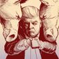 Illustration on Trump&#39;s enemies by Paul Tong/Tribune Content Agency