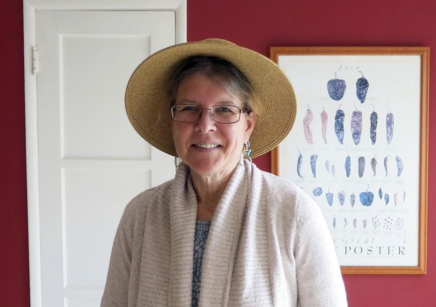 This undated photo provided by Kirk Moody shows his wife, Nancy Paulikas. In 2016, Paulikas, then 55, who had Alzheimer's, wandered away from her family and her body was was found months later. Moody said Wednesday, April 24, 2019, that he was frustrated by the lack of communication between county agencies as he searched for his wife. Moody helped establish L.A. Found, a Los Angeles County program that uses electronic tracking bracelets to help find people with dementia or autism who go missing. (Kirk Moody via AP)
