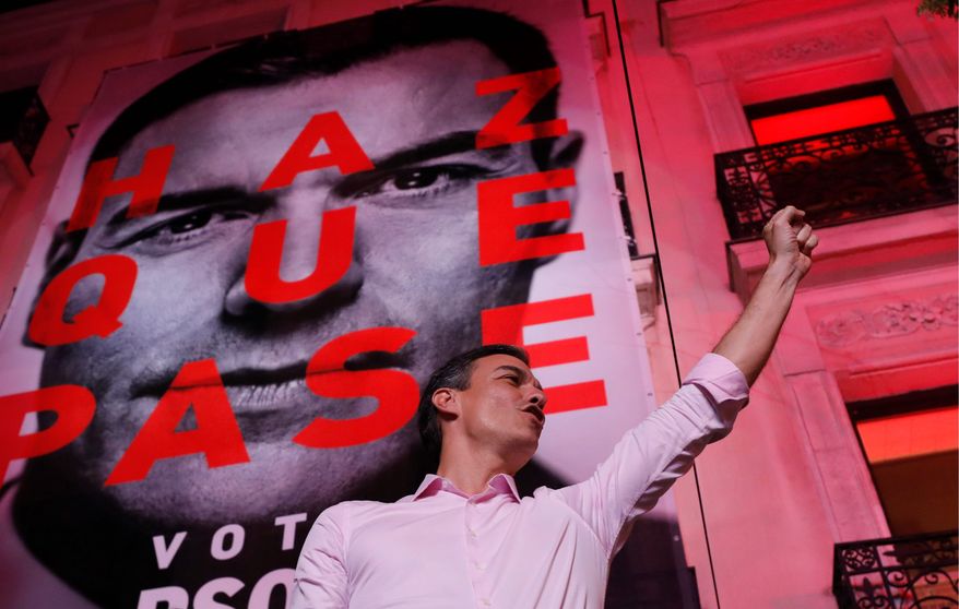With 60% of the votes counted, Spain&#39;s Prime Minister Pedro Sanchez got 29% of the vote. This is Spain&#39;s third general election in four years. (ASSOCIATED PRESS)