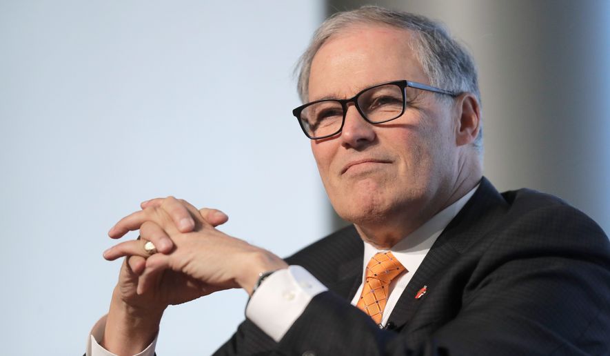 Washington Gov. Jay Inslee has made combating climate change the focus of his 2020 campaign for president. But he&#39;s struggled to stand out in the field. (Associated Press)