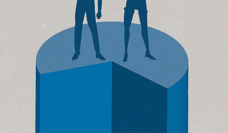 Illustration on the youth vote by Linas Garsys/The Washington Times