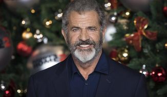 FILE - This Nov. 16, 2017 file photo shows actor Mel Gibson at the premiere of &amp;quot;Daddys Home 2,&amp;quot; in London. Gibson is to play Santa Claus in “Fatman,” a comedy that will be shopped at the upcoming Cannes Film Festival. He is attached as Kris Kringle in the film to be directed by Ian and Eshom Nelms and is executive produced by David Gordon Green and Danny McBride. (Photo by Vianney Le Caer/Invision/AP, File)