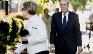 FILE - In this April 21, 2019, file photo, special counsel Robert Mueller and his wife Ann Cabell Standish, left, arrive for Easter services at St. John&#39;s Episcopal Church in Washington. Rep. Jerrold Nadler, the chairman of the House Judiciary Committee, says sMueller won’t appear before his panel next week, despite the committee’s hope that Mueller would testify May 15.  (AP Photo/Andrew Harnik, File)