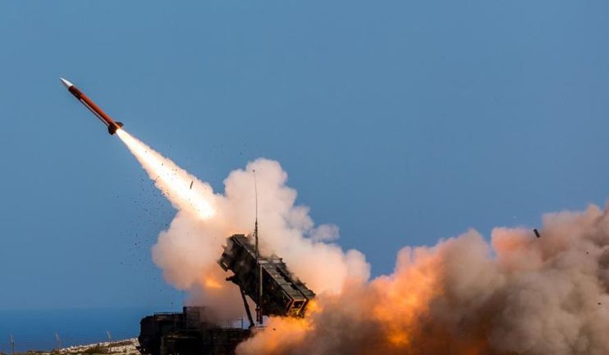 In this Nov. 8, 2017,  photo provided by the U.S. Department of Defense, German soldiers assigned to Surface Air and Missile Defense Wing 1, fire the Patriot weapons system at the NATO Missile Firing Installation, in Chania, Greece. The Pentagon says the U.S. will move a Patriot missile battery into the Middle East region to counter threats from Iran. The department provided no details, but a defense official says the move comes after intelligence showed that the Iranians have loaded military equipment and missiles onto small boats. (Sebastian Apel/U.S. Department of Defense, via AP) ** FILE **