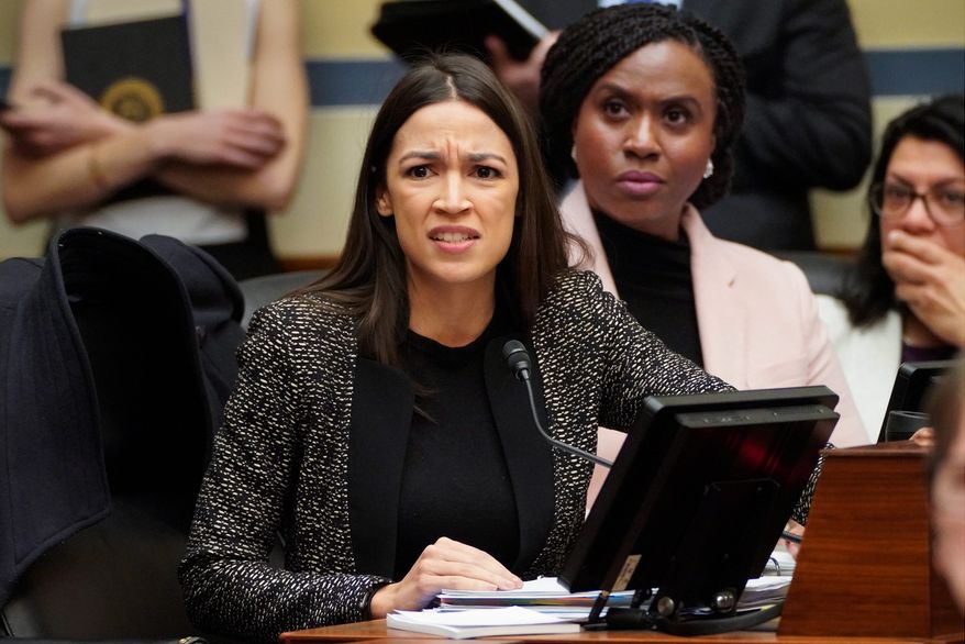 Republican lawmakers on Capitol Hill are intent on having a vote on Rep. Alexandria Ocasio-Cortez's Green New Deal. Their aim is to embarrass Democrats, the GOP is also running a petition drive to force a vote on an abortion bill. (Associated Press)