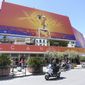 A view of the Palais des festivals during the 72nd international film festival, Cannes, southern France, Monday, May 13, 2019. The Cannes film festival runs from May 14th until May 25th 2019. (Photo by Arthur Mola/Invision/AP)
