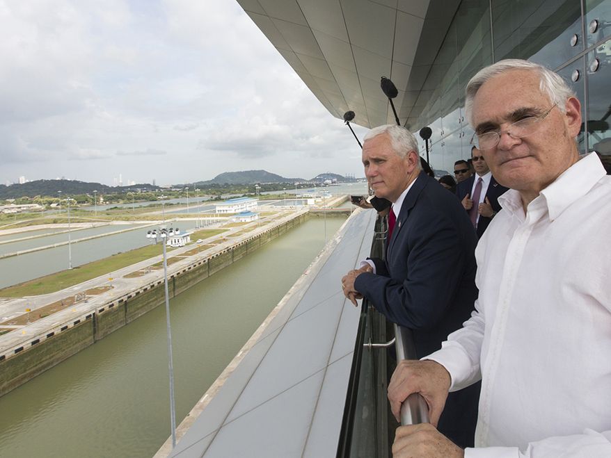 Vice President Mike Pence tours the Panama Canal | August 17, 2017 (Official White House Photo by Myles D. Cullen)