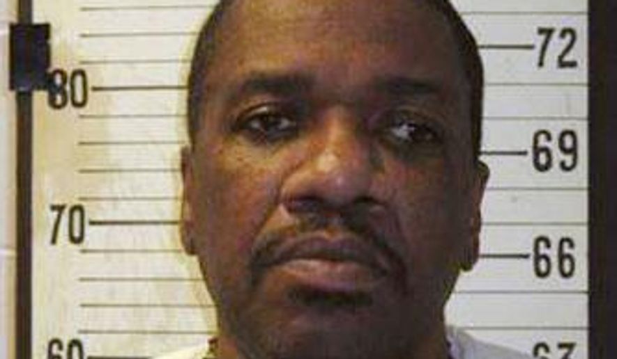 This undated photo provided by Tennessee Dept. of Corrections shows Charles Wright. Wright scheduled to be executed in October has died in prison less than a day after a fellow inmate was executed. According to the Tennessee Correction Department, Charles Wright was pronounced dead of natural causes at 11:57 a.m. on Friday, May 17, 2019 at the Riverbend Maximum Security Institution in Nashville, Tenn. (Tennessee Dept. of Corrections via AP)