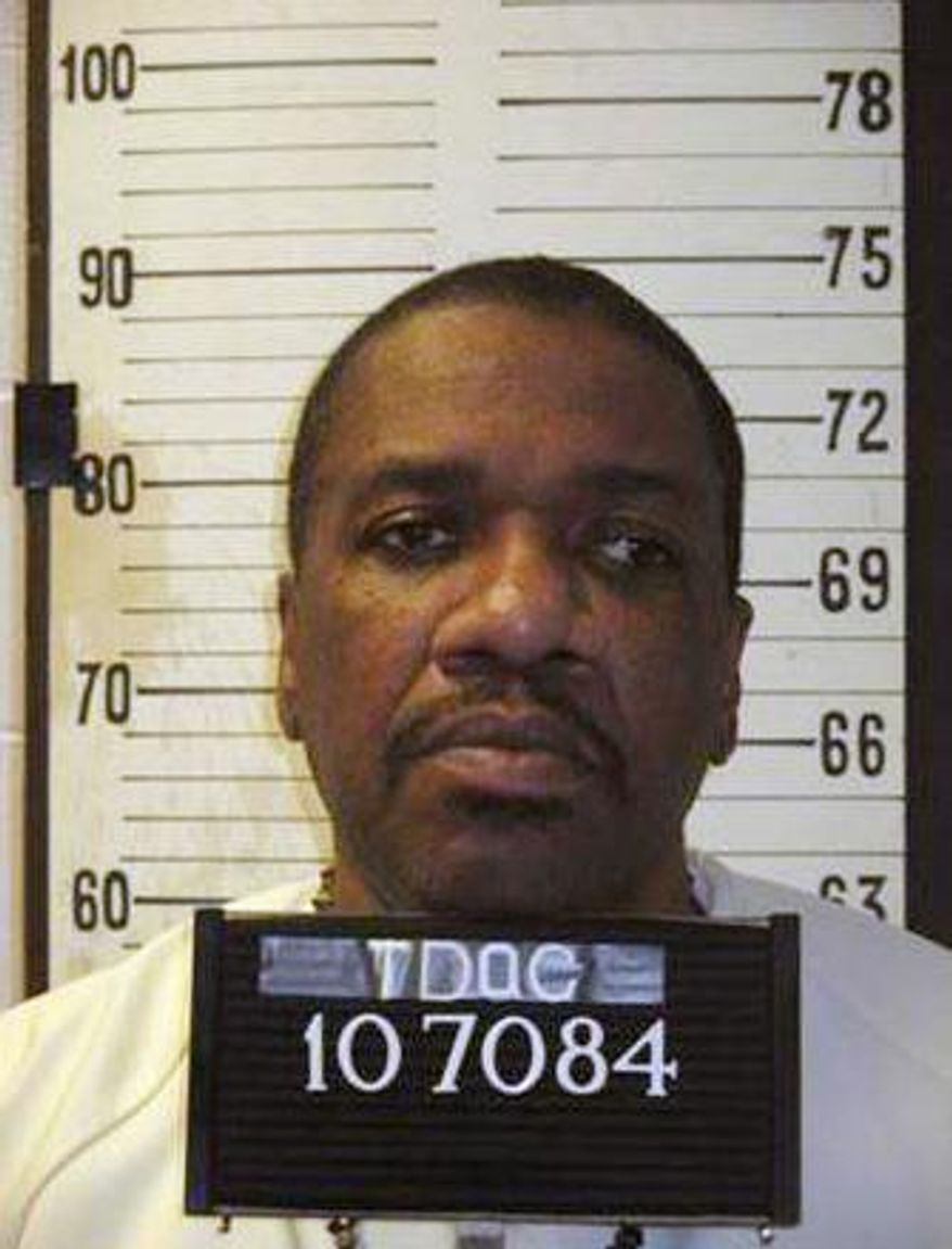 This undated photo provided by Tennessee Dept. of Corrections shows Charles Wright. Wright scheduled to be executed in October has died in prison less than a day after a fellow inmate was executed. According to the Tennessee Correction Department, Charles Wright was pronounced dead of natural causes at 11:57 a.m. on Friday, May 17, 2019 at the Riverbend Maximum Security Institution in Nashville, Tenn. (Tennessee Dept. of Corrections via AP)