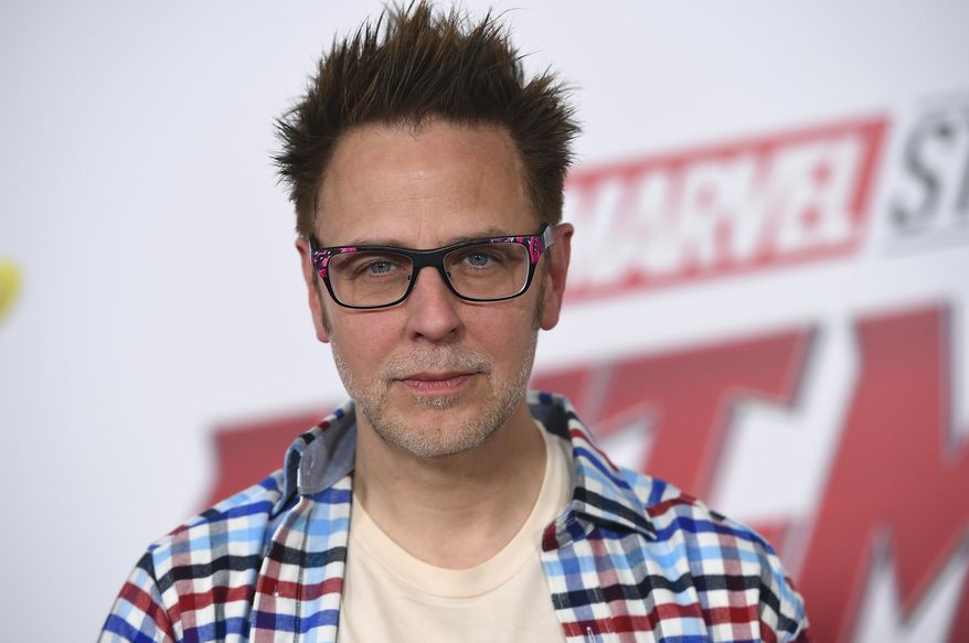 FILE - In this June 25, 2018 file photo writer-director James Gunn attends the premiere of "Ant-Man and the Wasp" in Los Angeles. Gunn, who last July was fired from “Guardians of the Galaxy Vol. 3” over old tweets, and rehired this March says that he’s a better person than he was a year ago. While promoting the horror film “Brightburn,” which he produced, Gunn tells The Associated Press that the experience has made him more creative and focused on the things that matter to him. (Photo by Jordan Strauss/Invision/AP, File)