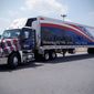 Giant Food is pleased to donate a truckload of bottled water and snacks for participants of the Rolling Thunder, Inc. Ride for Freedom. (Image courtesy of Giant Food)