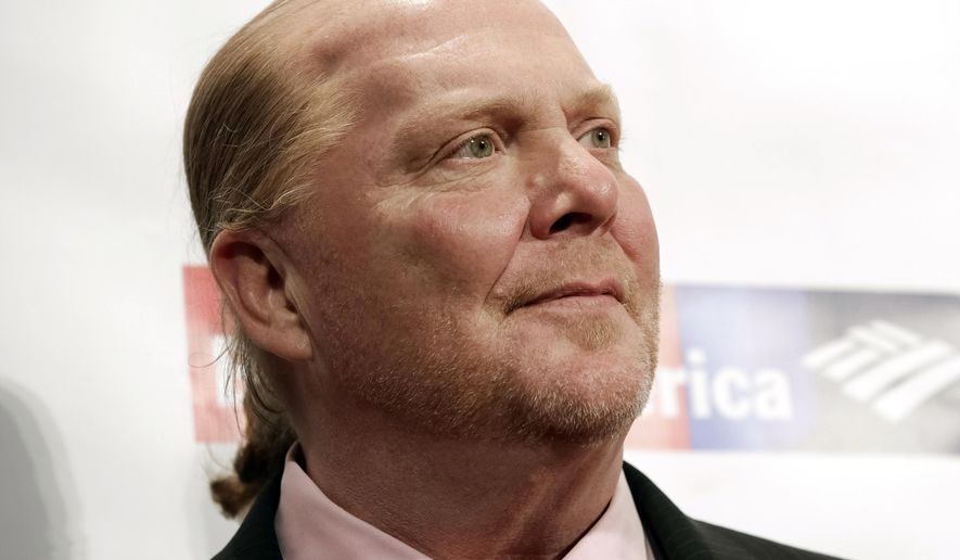 FILE - In this Wednesday, April 19, 2017, file photo, chef Mario Batali attends an awards event in New York. The Suffolk County District Attorney’s Office in Boston says Batali is scheduled to be arraigned Friday, May 24, 2019, on a charge of indecent assault and battery, in connection with an allegation that he forcibly kissed and groped a woman at a Boston restaurant in 2017. (Photo by Brent N. Clarke/Invision/AP, File)