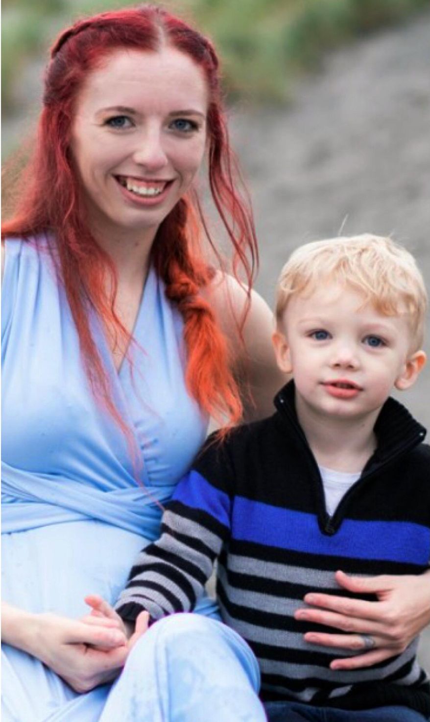 This undated photo provided by the Salem, Oregon, Police Department shows Karissa Alyn Fretwell and her 3-year-old son William "Billy" Fretwell, as they seek the public's help in finding them. Authorities said Thursday, May 23, 2019, that the boy's father, Michael John Wolfe, is a person of interest in the disappearance of the pair. Fretwell hasn't been heard from since May 13. Her family reported her missing on May 17 when she didn't show up for work. Court records show that DNA testing identified Wolfe was the father of the child last June. (Salem Police Department via AP)