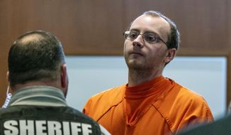 In this March 27, 2019, file photo, Jake Patterson appears for a hearing at the Barron County Justice Center, in Barron, Wis. On May 24, 2019, Patterson was sentenced Friday to life in prison for kidnapping 13-year-old Jayme Closs and killing her parents in a case that mystified authorities for months until the girl made a daring escape from the remote cabin where she was held for 88 days.  (T&#x27;xer Zhon Kha/The Post-Crescent via AP, Pool) **FILE**