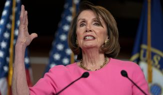 A nonpartisan news organization has suggested that House Speaker Nancy Pelosi, California Democrat, should run for president. (Associated Press)