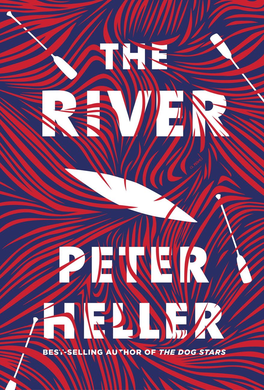 This cover image released by Alfred A. Knopf shows "The River," by Peter Heller. (Alfred A. Knopf via AP)