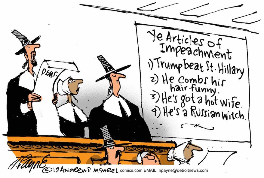 Image result for impeachment cartoons