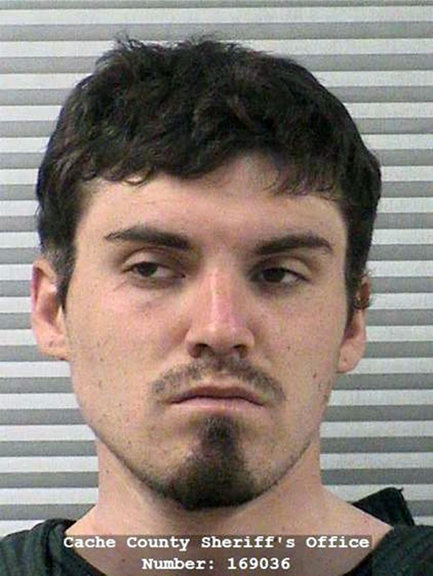 FILE - In this Saturday, May 25, 2019 booking photo provided by Cache County Sheriff's Office shows Alex Whipple. Whipple, the uncle of a missing 5-year-old Utah girl has been charged with murder as a search for the child stretches into a fifth day. Logan Police Chief Gary Jensen said Wednesday, May 29, 2019, that even though the body of Elizabeth "Lizzy" Shelley has not been found, her blood was located on a watch and a sweat shirt of her uncle, 21-year-old Whipple. (Cache County Sheriff's Office via AP, File)