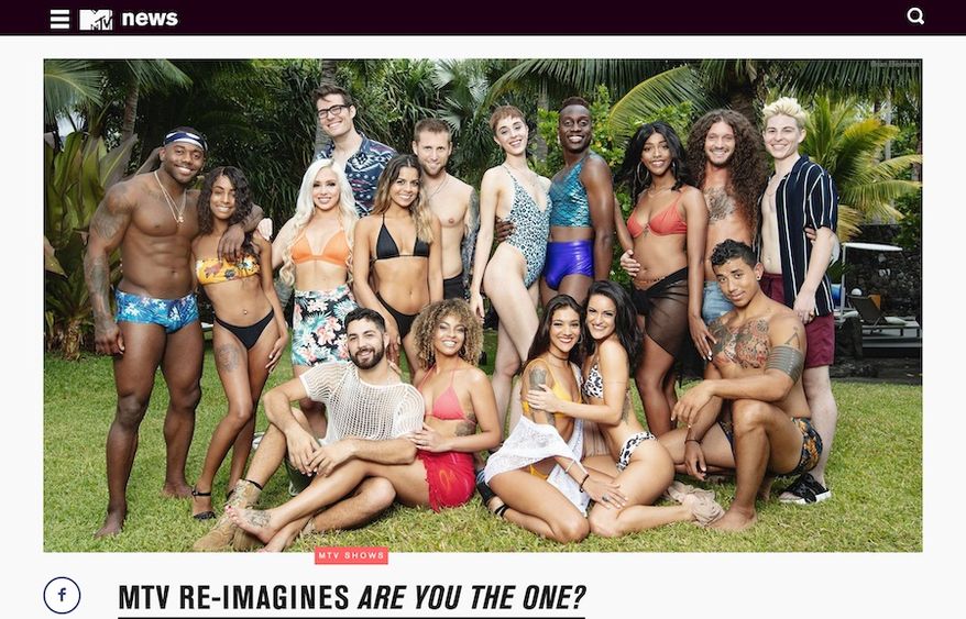 The MTV dating show "Are You The One" will feature the first "sexually fluid" cast for its eight season. (Image: MTV News, "Are You The One?" Season 8 promotional image, by Brian Bielmann)