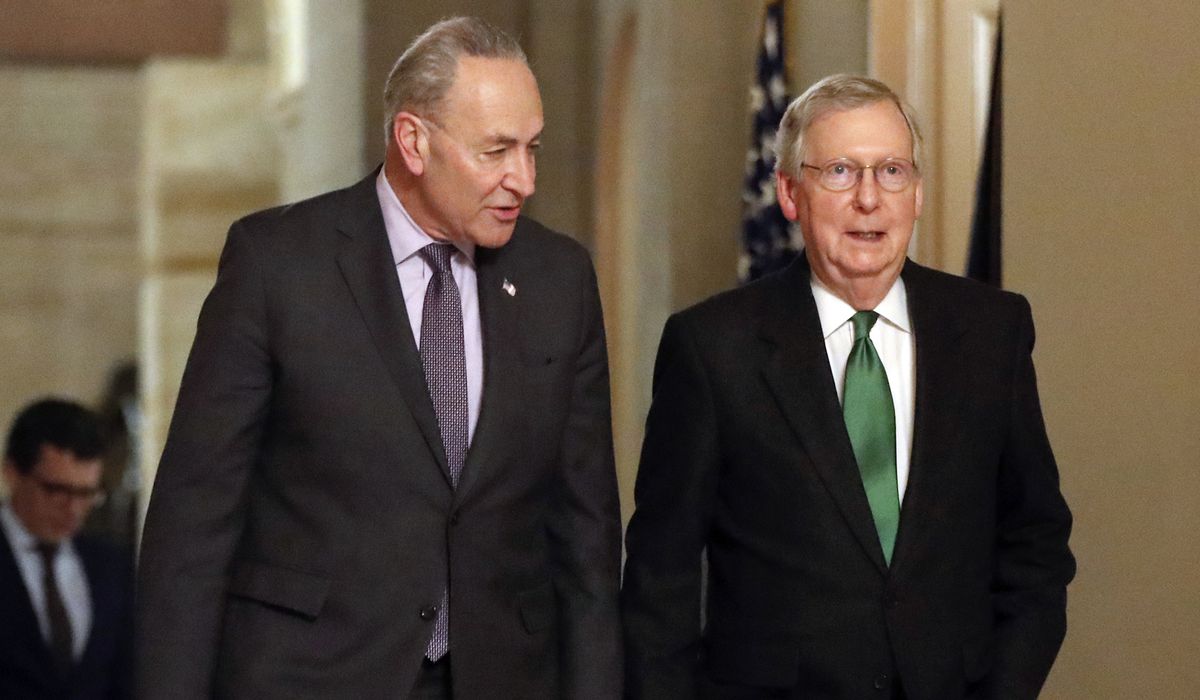NextImg:Schumer, McConnell urge bipartisanship to avoid government shutdown