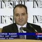 This 1998 frame from video provided by C-SPAN shows George Nader, president and editor of Middle East Insight. (C-SPAN via AP, File)