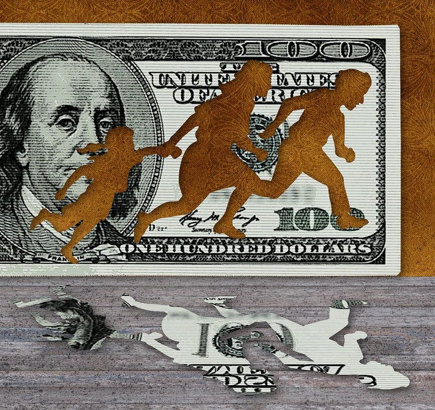 Illegal Alien Expense Illustration by Greg Groesch/The Washington Times