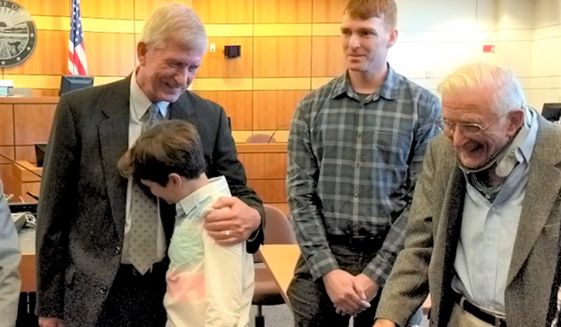 Four generations of Gibsons after jury verdict. (Legal Insurrection Foundation]