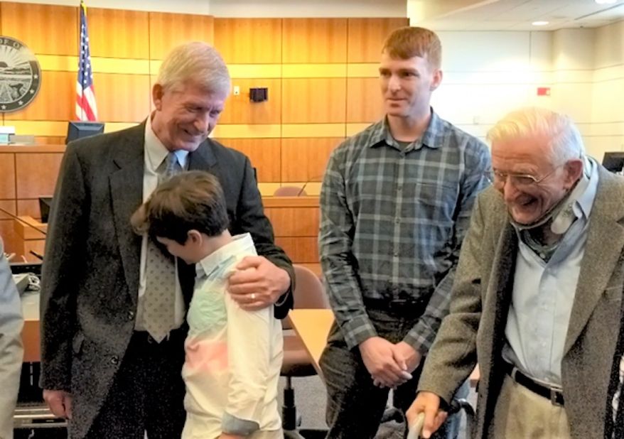 Four generations of Gibsons after jury verdict. (Legal Insurrection Foundation]