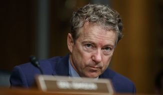 In this March 5, 2019, file photo, Sen. Rand Paul, R-Ky., pauses during a Senate Committee on Health, Education, Labor, and Pensions hearing on Capitol Hill in Washington. (AP Photo/Carolyn Kaster) ** FILE **
