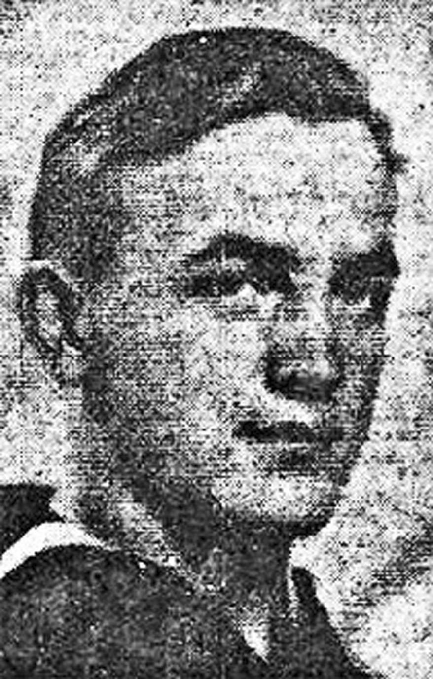 This undated photo released Thursday, June 13, 2019, by the Defense POW/MIA Accounting Agency shows U.S. Navy Seaman 1st Class Frank Hryniewicz, from the Three Rivers section of Palmer, Mass., who was killed during the Dec. 7, 1941 attack on Pearl Harbor, Hawaii. Hryniewicz's remains were accounted for on Jan. 28, 2019, using forensic analysis. (Defense POW/MIA Accounting Agency via AP)