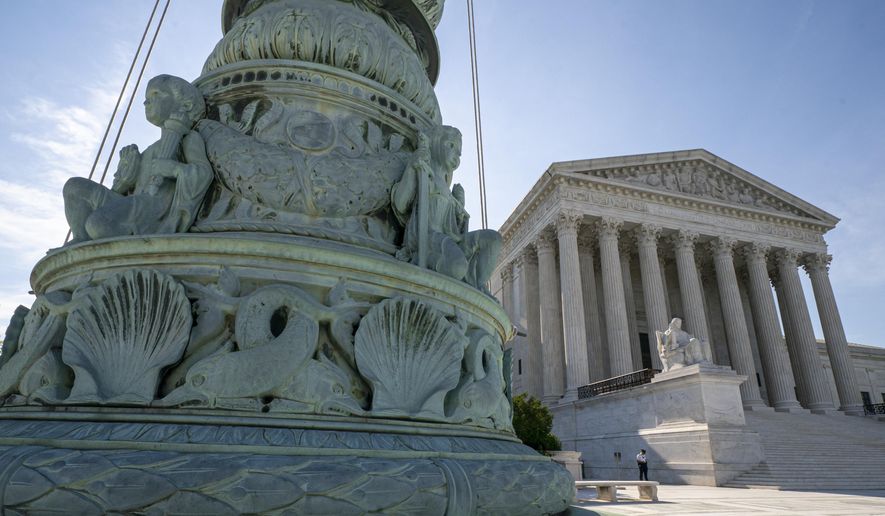 The U.S. Supreme Court is seen in Washington, Monday, June 17, 2019. (AP Photo/J. Scott Applewhite) **FILE**