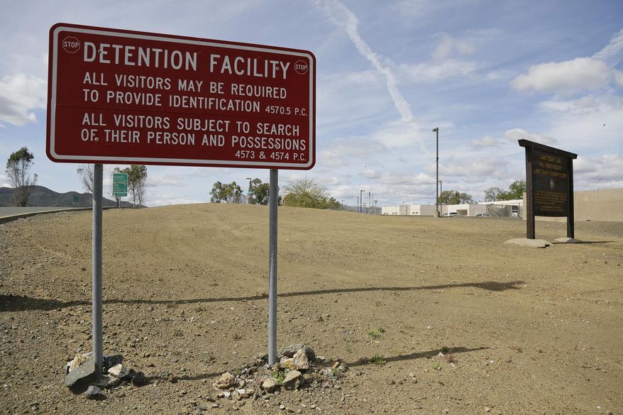 This Tuesday, April 16, 2019 photo shows the exterior of the Lake County Jail in Lakeport, Calif. Major reforms were put in place at the jail following the 2015 suicide of a woman with a history of mental health problems who had repeatedly begged for help. Her son’s lawsuit resulted in $2 million wrongful death settlement. (AP Photo/Eric Risberg)