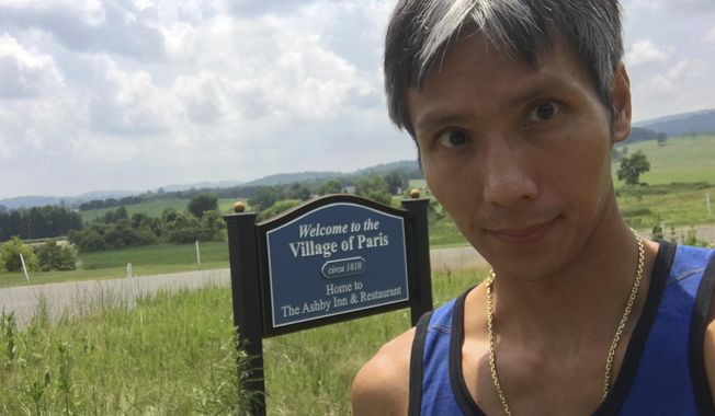 FILE  - In this July 4, 2018, file photo, provided by Chelly Dao, Ling Dao poses for a selfie at the Ashby Inn &amp;amp; Restaurant in Paris, Va.  Authorities say the body of Ling Dao, a hiker from Virginia, was found on Mount Whitney after a three-day search in snowy and icy terrain of California&#x27;s tallest peak. The Inyo County Sheriff’s Office said in a statement Wednesday, June 19, 2019, that an air search located the body of Dao on the north side of the 14,505-foot (4,421-meter) mountain in Sequoia National Park. (Ling Dao/Chelly Dao via AP)