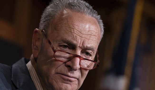 Senate Minority Leader Charles E. Schumer is shown in this undated file photo. (Associated Press/File) **FILE**