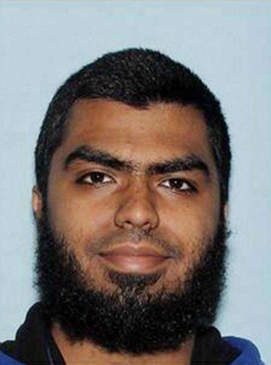 FILE - This undated file photo provided by the Maricopa County Sheriff's Office shows Ismail Hamed, who authorities say was shot by a sheriff's sergeant earlier this year after Hamed threw rocks at and wielded a knife toward the officer. Records released by investigators say Hamed, who pledged his allegiance to the Islamic State before attacking the officer, had used text messages in the proceeding months to spread terror propaganda among his friends. Hamed, who survived the shooting, has pleaded not guilty to aggravated assault and terrorism charges stemming from the Jan. 7 attack. (Maricopa County Sheriff's Office via AP, File)