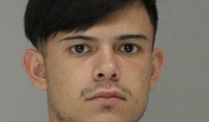 This undated photo provided by the Dallas County Sheriff's Department in Dallas, Texas shows Ruben Alvarado. A judge has set a bond of $500,000 for Alvarado charged with murder in the death of a transgender woman whose body was found in a Dallas lake. Alvarado made an initial court appearance Friday June 21, 2019, after being arrested Thursday in the death of 26-year-old Chynal Lindsey. (Dallas County Sheriff's Department via AP)