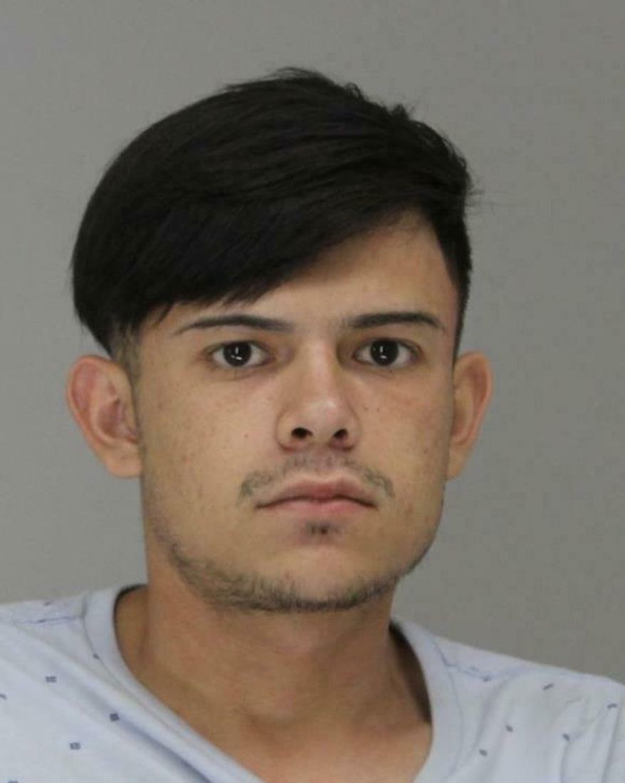 This undated photo provided by the Dallas County Sheriff's Department in Dallas, Texas shows Ruben Alvarado. A judge has set a bond of $500,000 for Alvarado charged with murder in the death of a transgender woman whose body was found in a Dallas lake. Alvarado made an initial court appearance Friday June 21, 2019, after being arrested Thursday in the death of 26-year-old Chynal Lindsey. (Dallas County Sheriff's Department via AP)