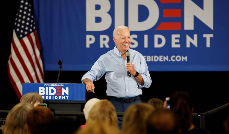 Democratic presidential candidate Joseph R. Biden has distanced himself from much of his work as a senator. (Associated Press)