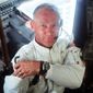 This July 20, 1969 photo made available by NASA shows pilot Edwin &amp;quot;Buzz&amp;quot; Aldrin in the Apollo 11 Lunar Module. For the 50th anniversary of the landing, Omega issued a limited edition Speedmaster watch, a tribute to the one that Aldrin wore to the moon. (Neil Armstrong/NASA via AP)