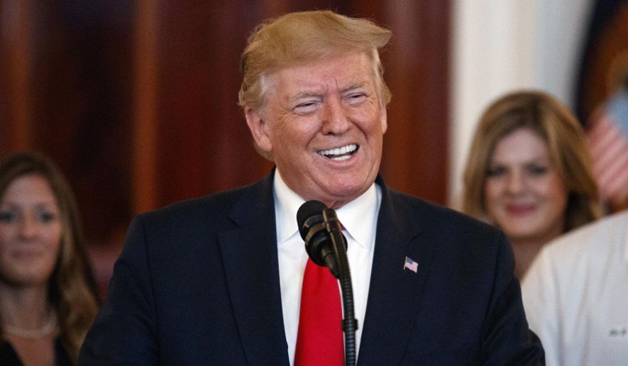 President Donald Trump speaks before signing an executive order on improving price and quality transparency in healthcare at the White House in Washington, Monday, June 24, 2019. (AP Photo/Carolyn Kaster) **FILE**
