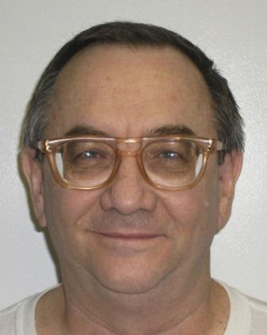 This June 29, 2011 photo provided by the Oklahoma Department of Correction shows James Pavatt. A federal appeals court has reinstated the death sentence of Pavatt, an Oklahoma man convicted in the fatal shooting of his lover's estranged husband. The full 10th Circuit Court of Appeals on Thursday, June 27, 2019 voted 10-3 to overturn a three-judge panel’s 2-1 ruling in 2017 that overturned the death sentence of Pavatt on the grounds that the state failed to prove the November 2001 shooting death of Rob Andrew was “especially heinous, atrocious or cruel.” (Oklahoma Department of Corrections via AP) .