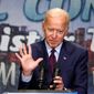 Democratic presidential candidate Joseph R. Biden noticeably missed an opportunity to visit the emergency shelter for unaccompanied alien children in Homestead, Florida, while he was in the state last week for the first primary debate. (Associated Press/File)